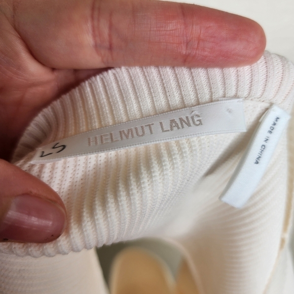 Helmut Lang Ivory Slash Dress M - Picture 5 of 8